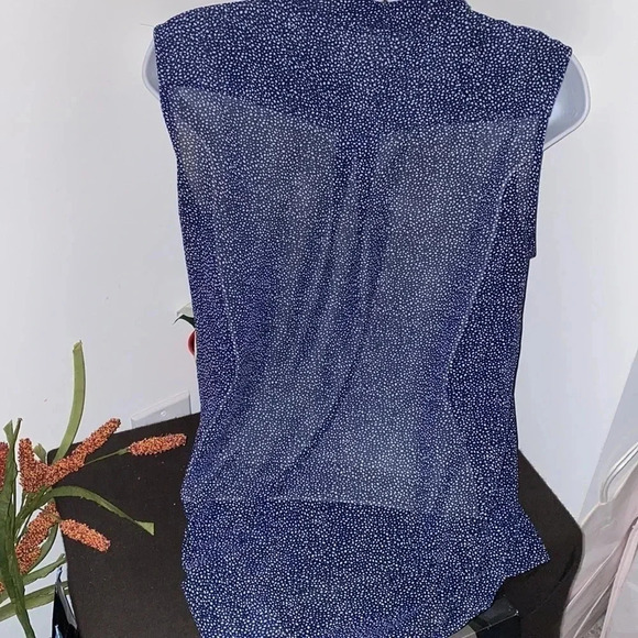 H&M Polka  Dot sleeveless Shirt blouse 10 - Picture 3 of 12